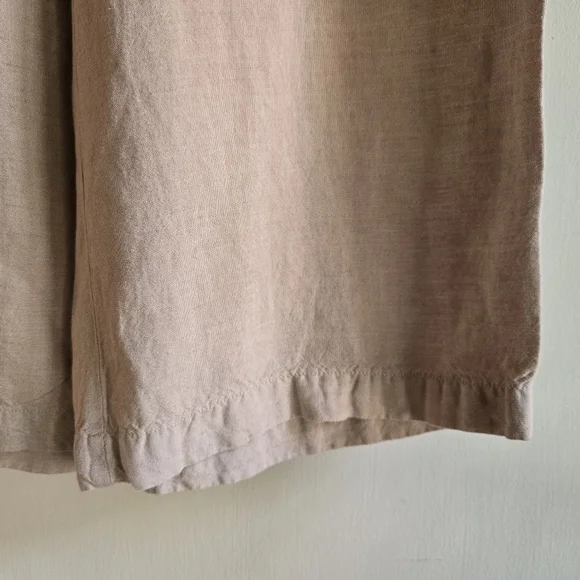 Loft Beige Wide-Leg Linen Pants Small NWOT - Picture 5 of 6